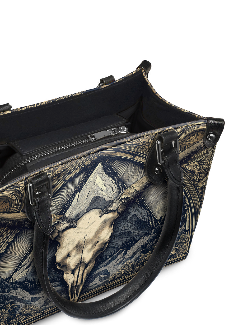 "Altarhorn" - Black Interior - Small Leather Handbag