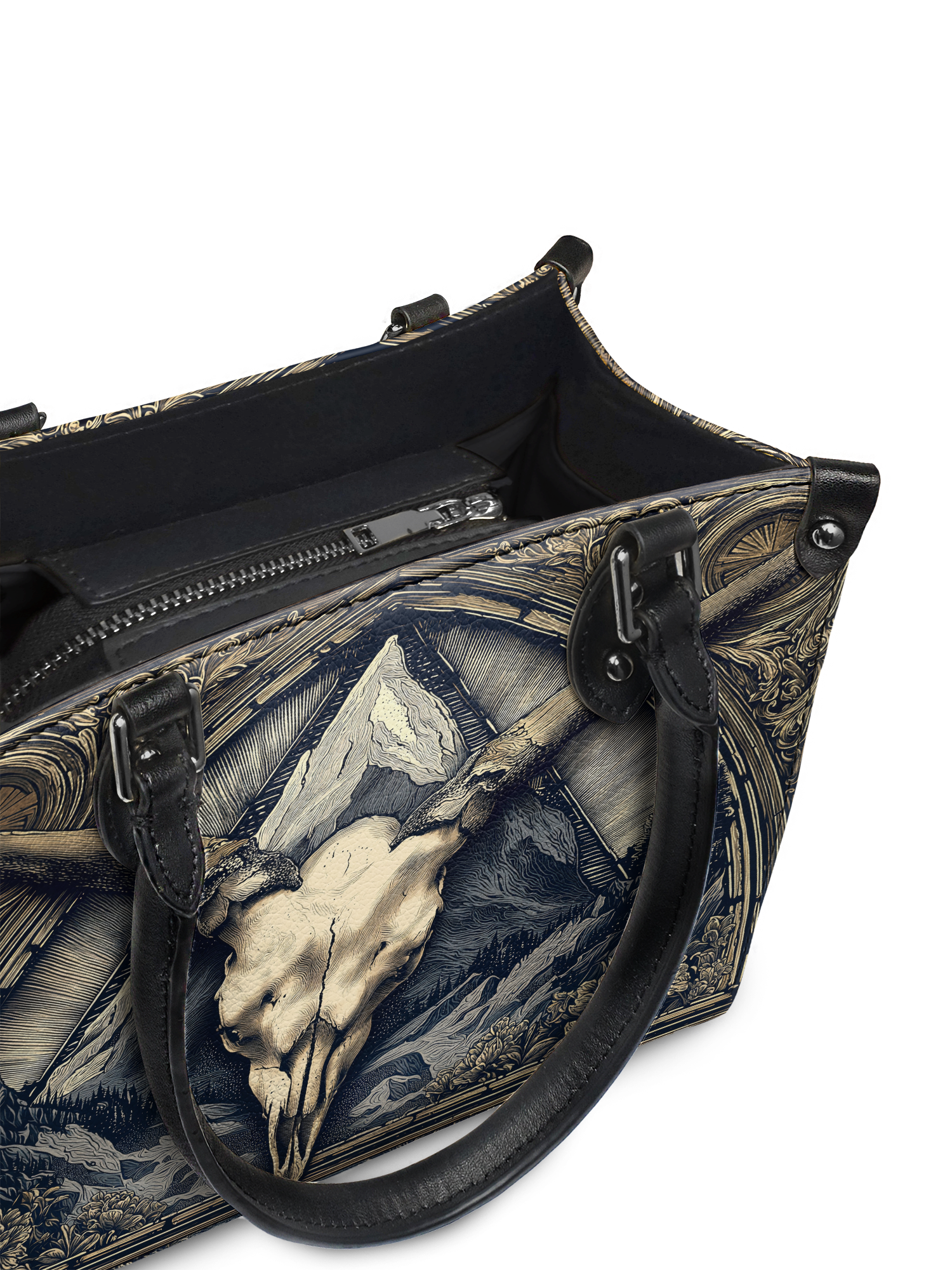 "Altarhorn" - Black Interior - Small Leather Handbag