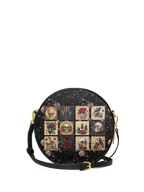 "Blacklitany" Circle Crossbody Bag