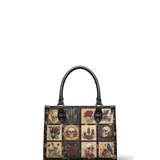 "Blacklitany" - Black Interior - Small Leather Handbag