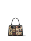 "Blacklitany" - Black Interior - Small Leather Handbag