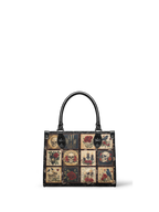 "Blacklitany" - Black Interior - Small Leather Handbag