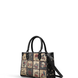 "Blacklitany" - Black Interior - Small Leather Handbag