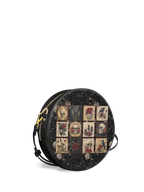 "Blacklitany" Circle Crossbody Bag
