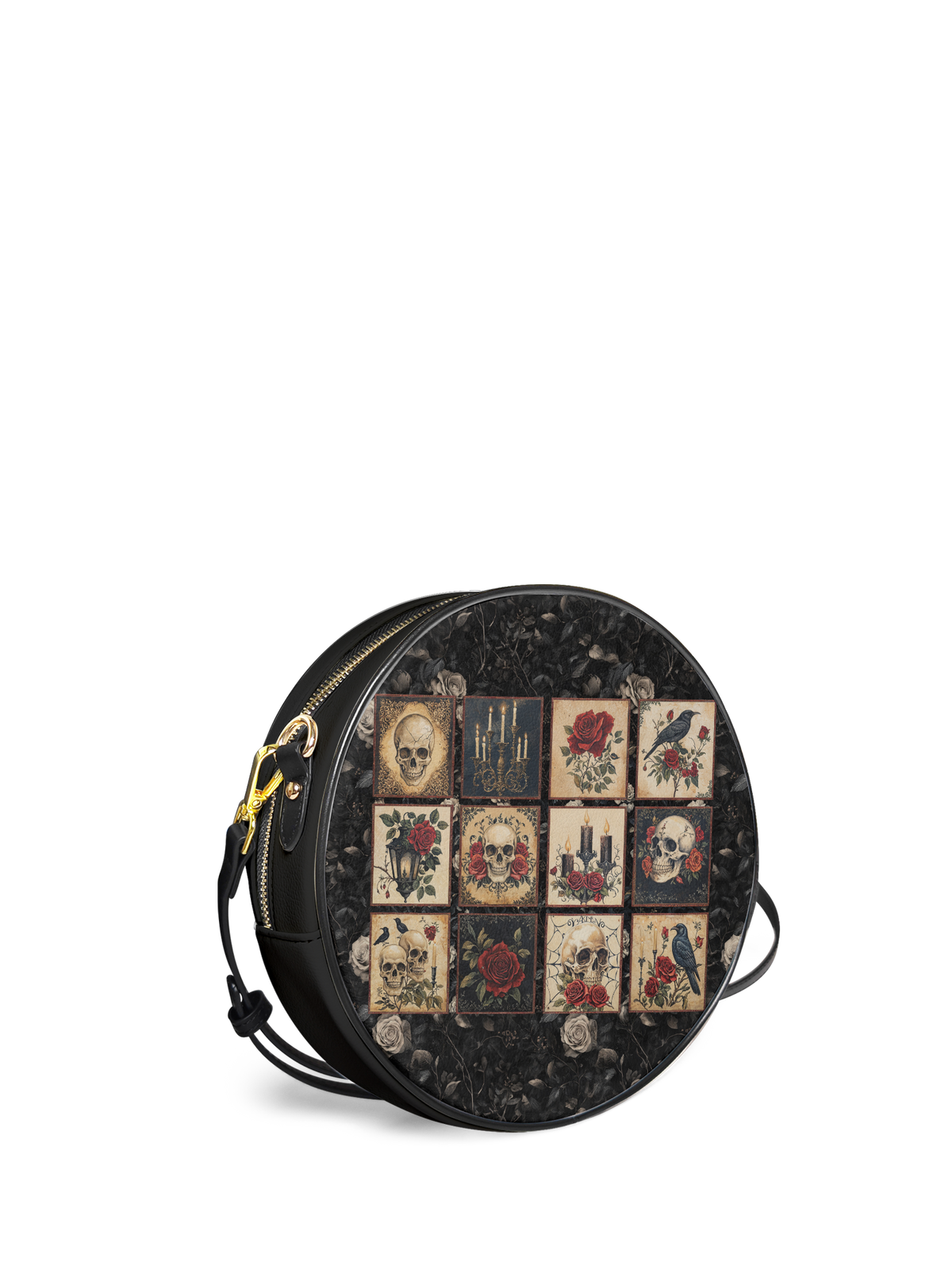 "Blacklitany" Circle Crossbody Bag SPOOKY DEAL