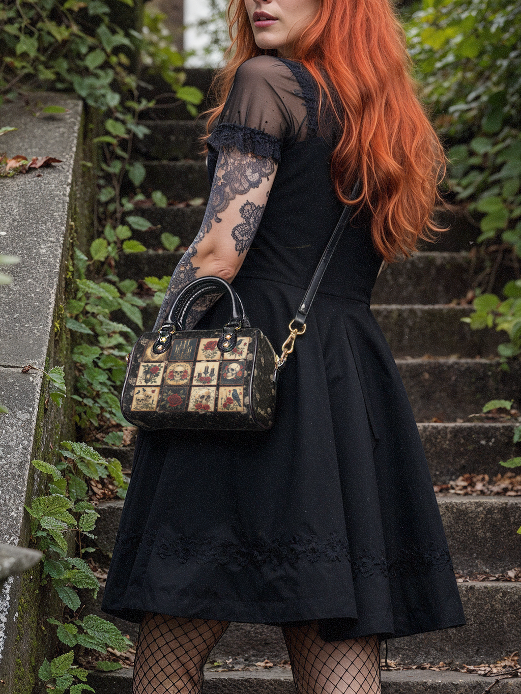 "Blacklitany" Mini Satchel