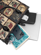 "Blacklitany" - Black Interior - Leather Handbag