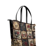 "Blacklitany" Leather Tote Bag