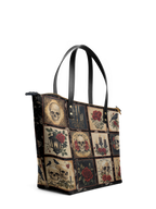 "Blacklitany" Leather Tote Bag