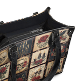 "Blacklitany" - Black Interior - Small Leather Handbag