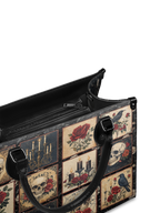 "Blacklitany" - Black Interior - Leather Handbag