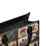 "Blacklitany" - Black Interior - Leather Handbag - 100.1 DEAL