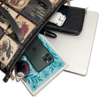 "Blacklitany" Leather Tote Bag