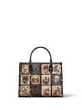"Blacklitany" - Red Interior - Leather Handbag