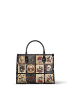 "Blacklitany" - Red Interior - Leather Handbag