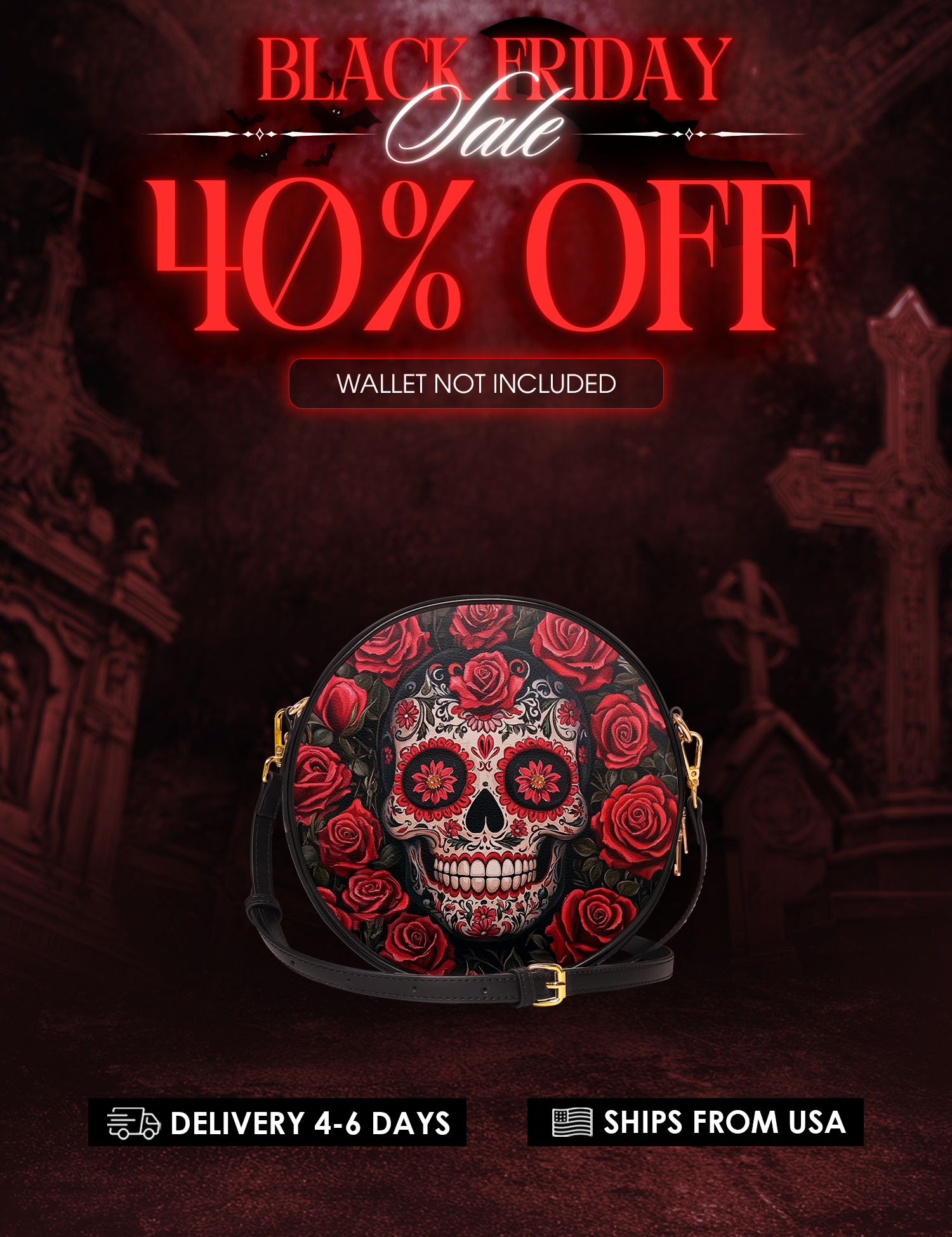 "La Roja" Circle Crossbody Bag Deal