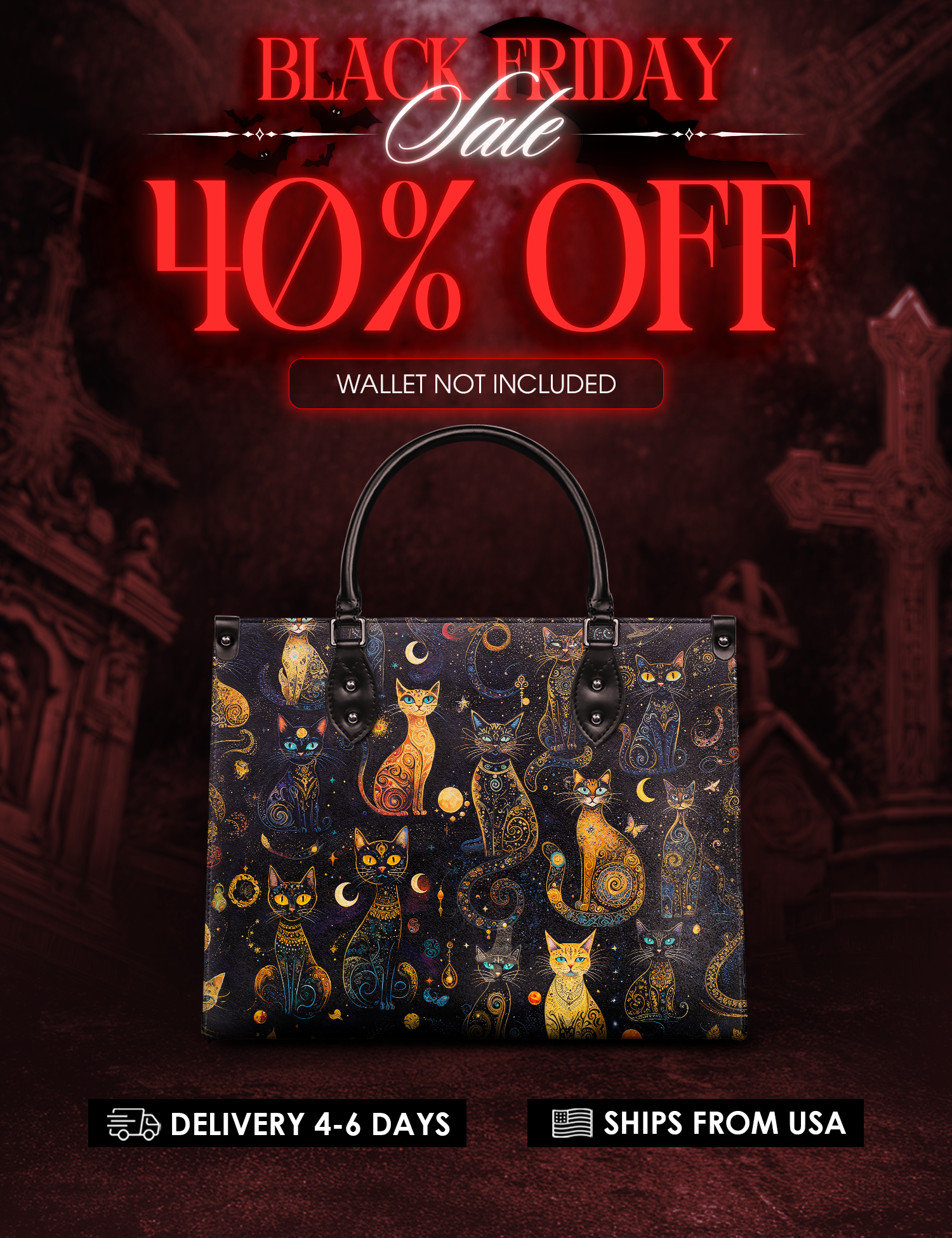 "Lunacat" Leather Handbag Deal