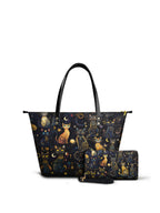 "Lunacat" Leather Tote Bag Matching Set - SPOOKY DEAL