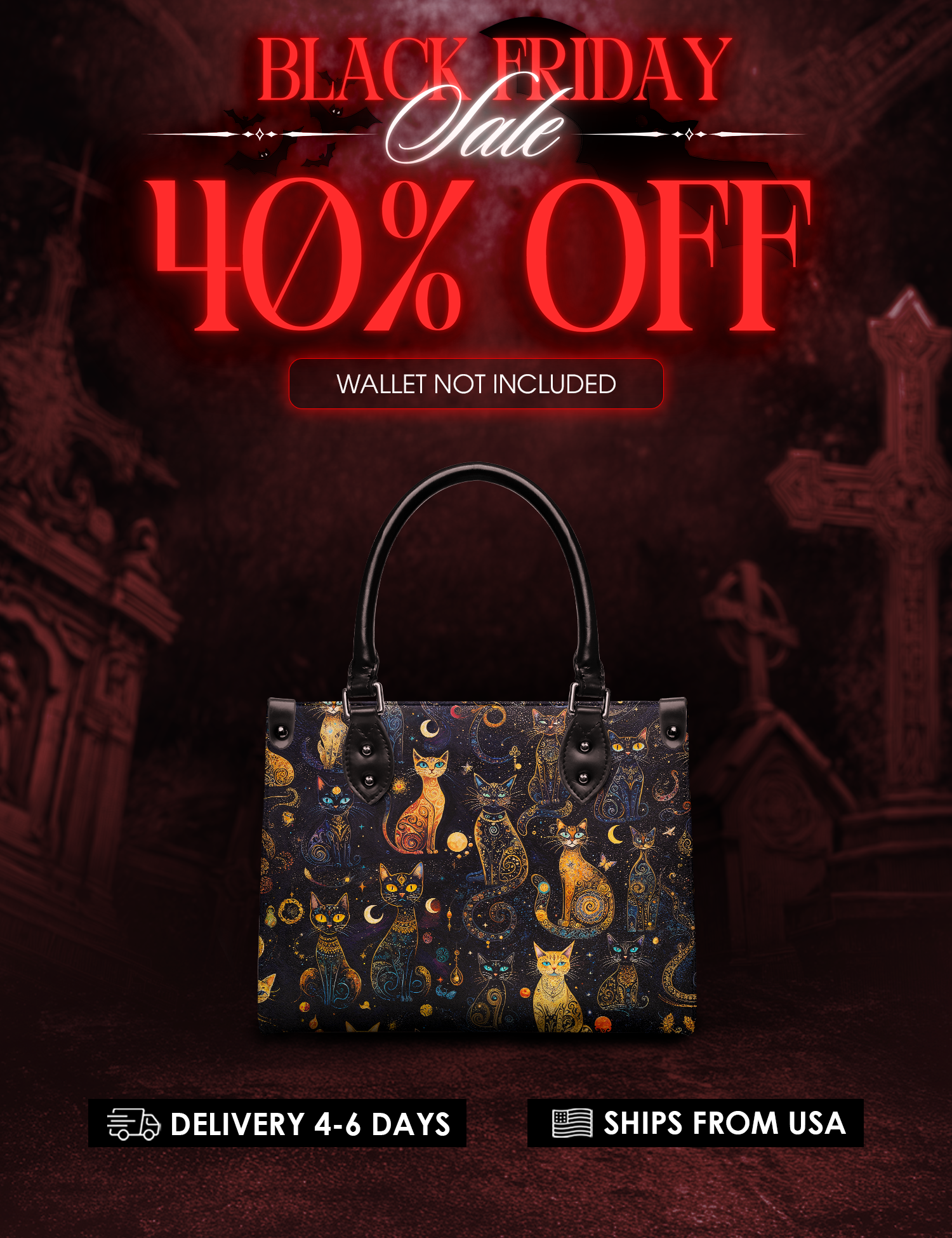 "Lunacat" Small Leather Bag Deal