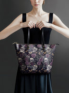 "Noctaflora" Leather Tote Bag
