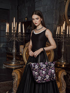 "Noctaflora" Leather Tote Bag