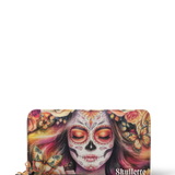 Skullette Sugar Skull Rose TM Wallet