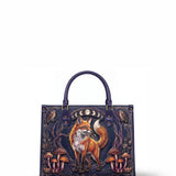 "Foxglove" Applique Leather Handbag Pre-order