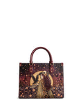 "Phantom Goddess" Applique Leather Handbag