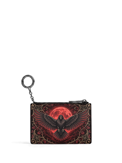 "Bloodfeather" - Black Interior - Keyring Wallet