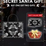 "Mothwing" - Black Interior - Leather Handbag Matching SANTA Combo