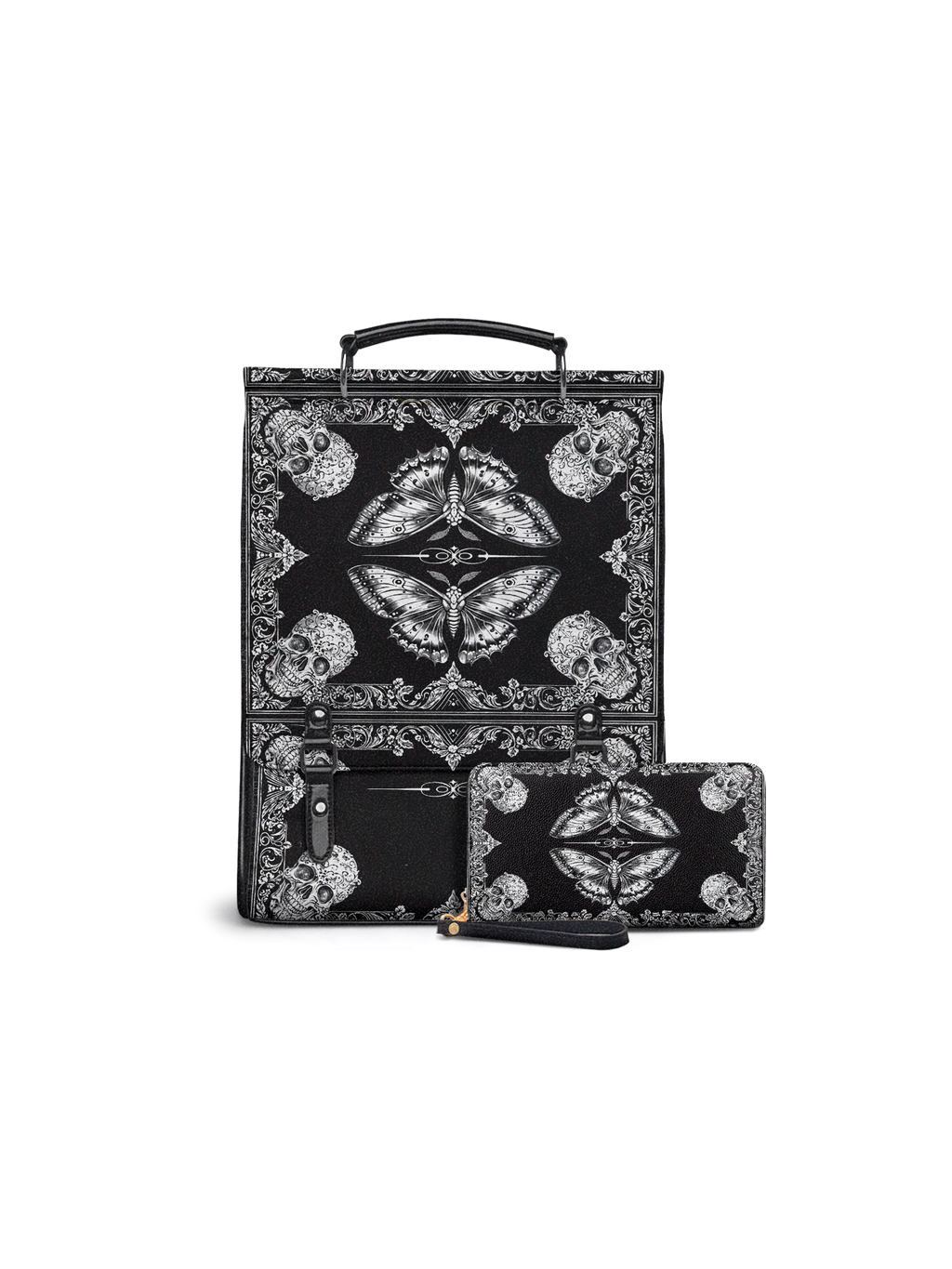 "Mothwing" Leather Backpack SPOOKY DEAL