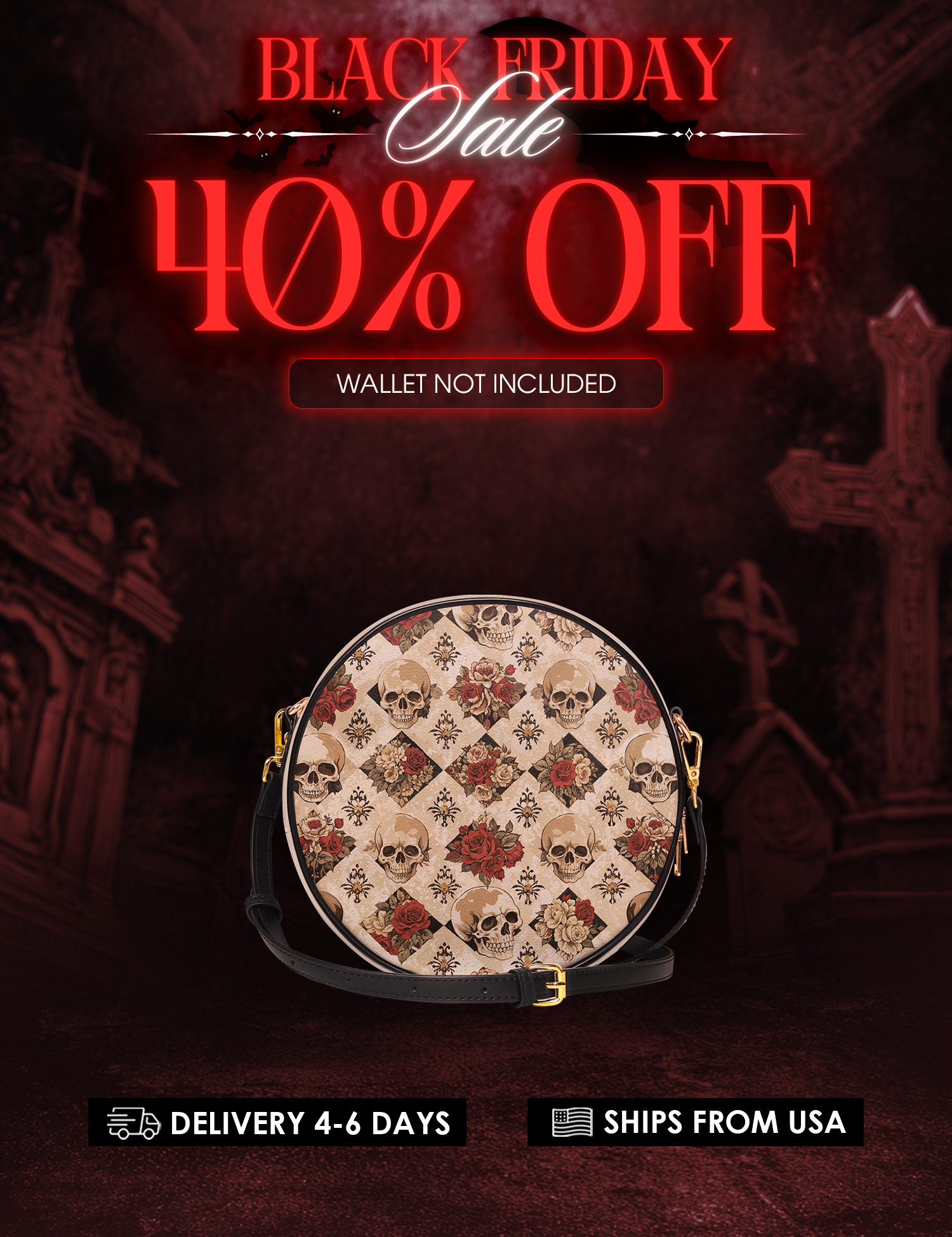 "Mournaire" Circle Crossbody Bag Deal