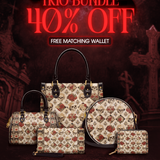 "Mournaire" The Signature Trio Bundle (Small Leather Handbag)