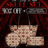 "Mournaire" The Essentials Day-to-Night Skull Set