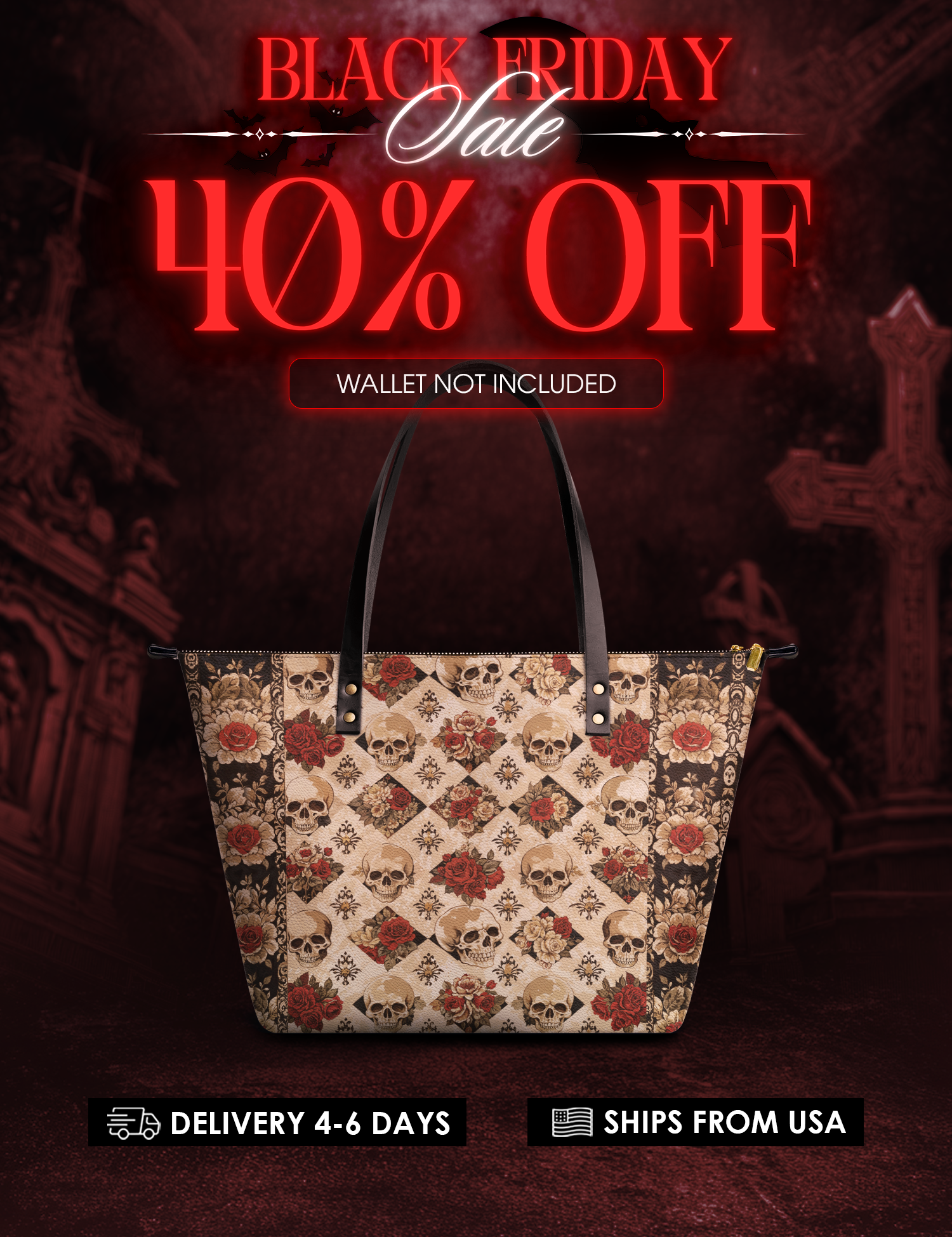 "Mournaire" Leather Tote Bag Deal