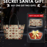 "Mournaire" Leather Tote Bag Matching SANTA Combo