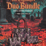 "Noctaflora" The Signature Duo Bundle (Small Leather Handbag)