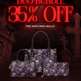 "Noctaflora" The Signature Duo Bundle (Small Leather Handbag)