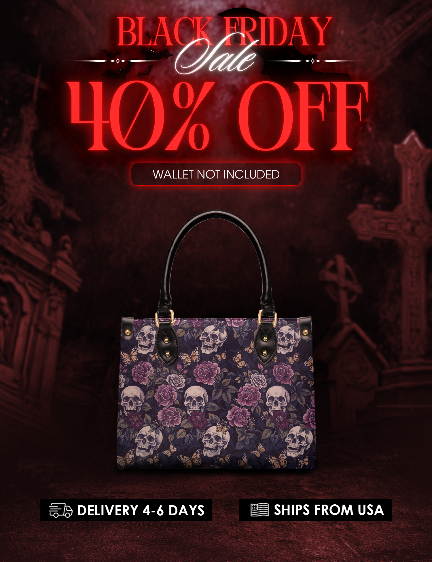 "Noctaflora" Small Leather Bag Deal