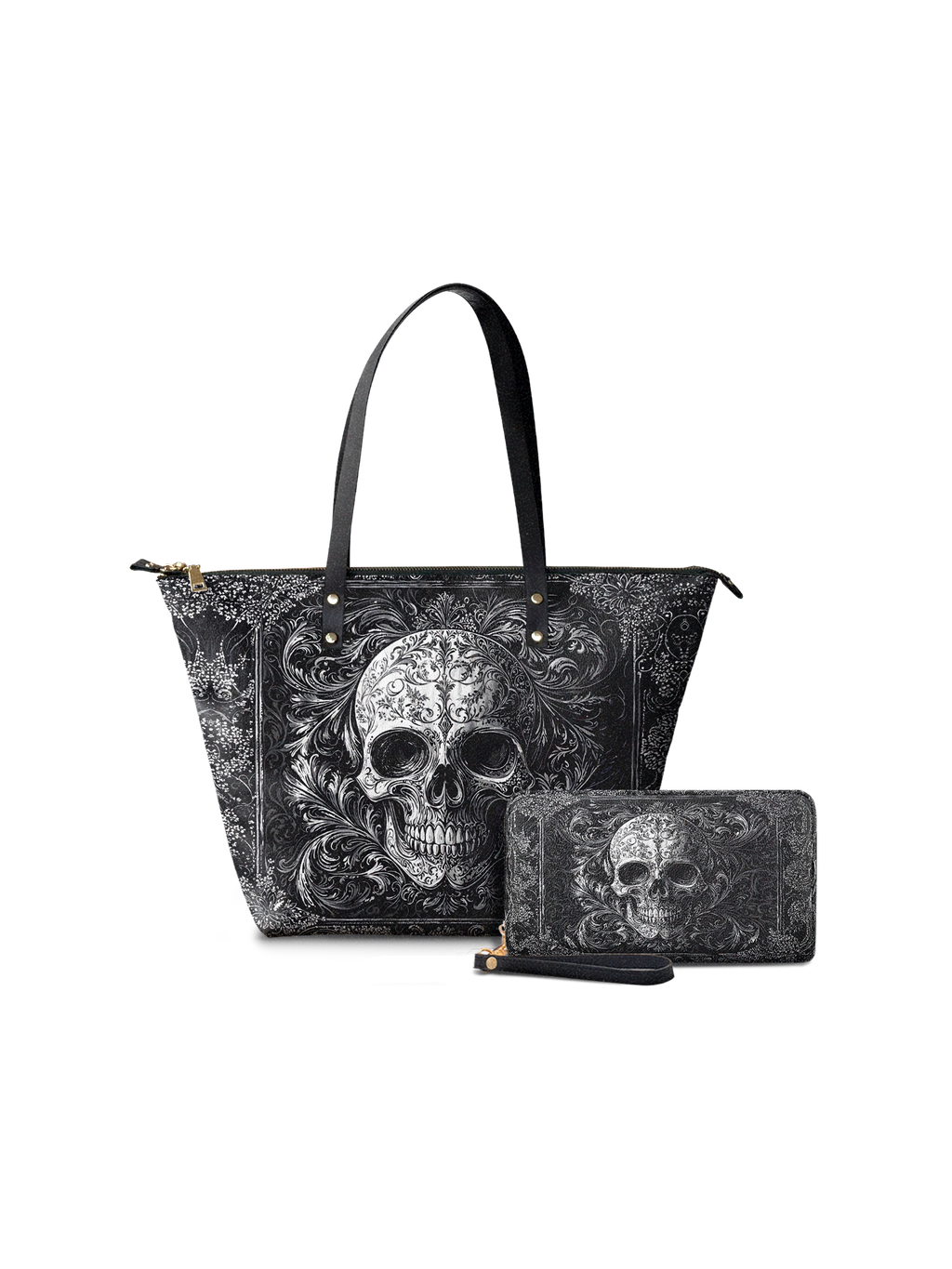 "Obscuria" Leather Tote Bag SPOOKY DEAL