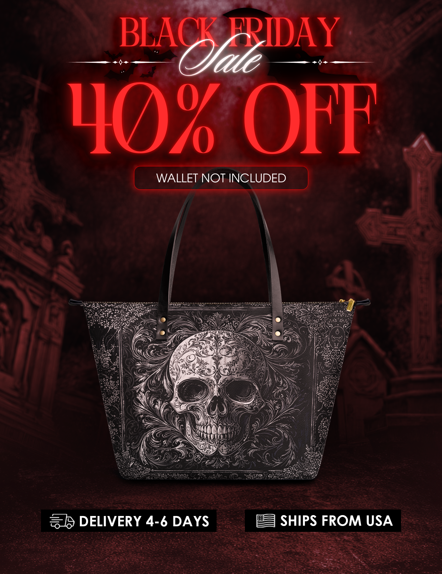 "Obscuria" Leather Tote Bag Deal