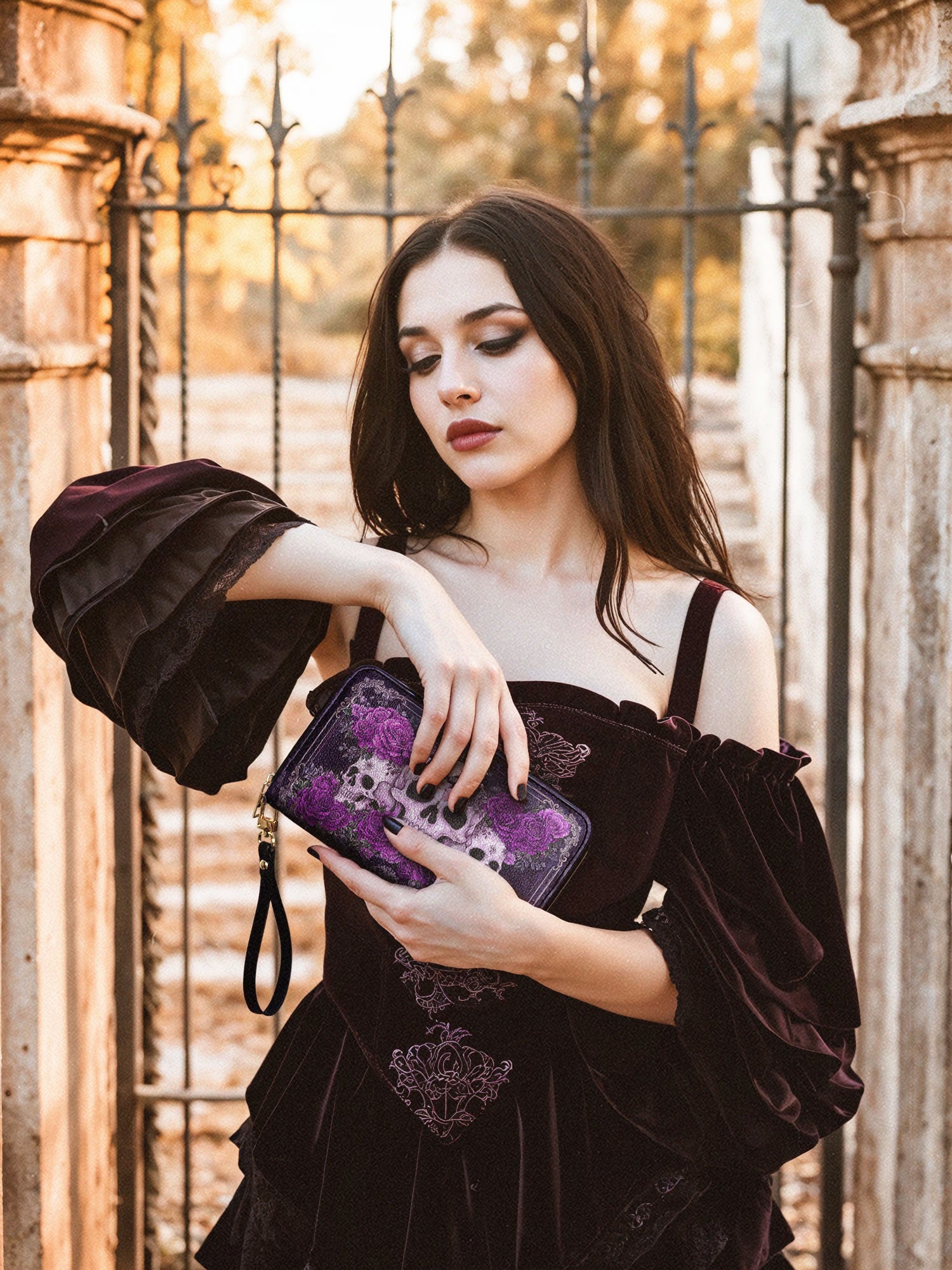 "Bloodrose" Poison Plum Wallet