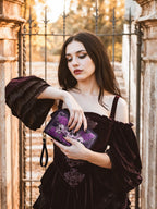 "Bloodrose" Poison Plum Wallet - FALL CLEARANCE DEAL