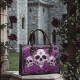 "Bloodrose" Poison Plum Leather Handbag Deal