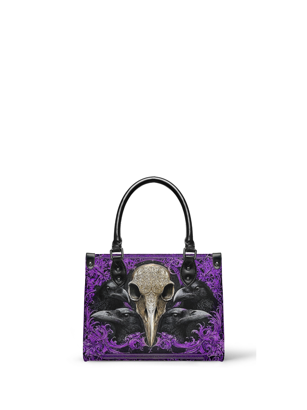 "Corvexia" - Black Interior - Small Leather Handbag SPOOKY DEAL