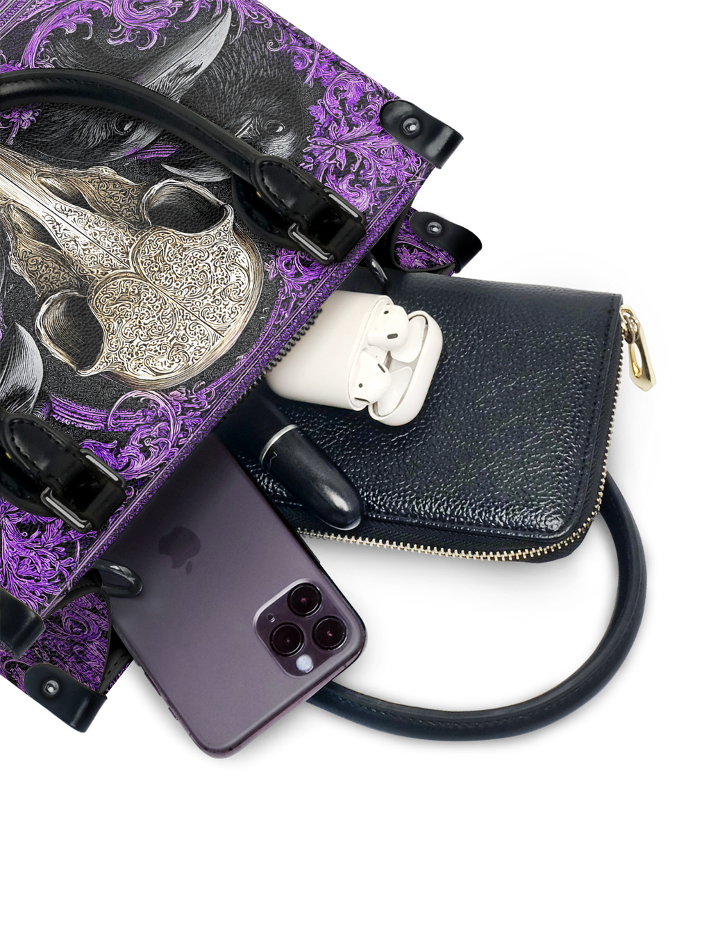 "Corvexia" - Black Interior - Small Leather Handbag