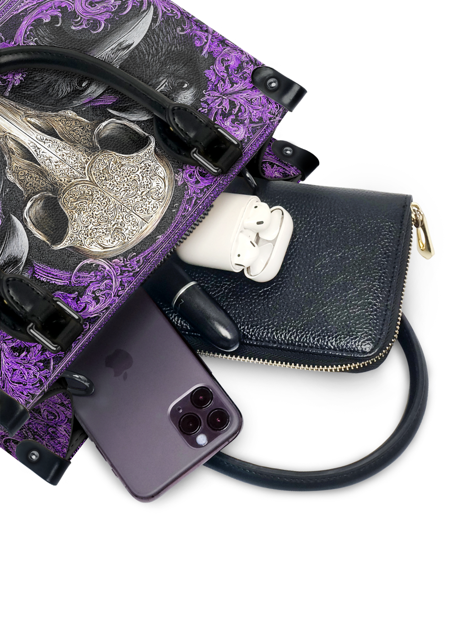 "Corvexia" - Black Interior - Small Leather Handbag
