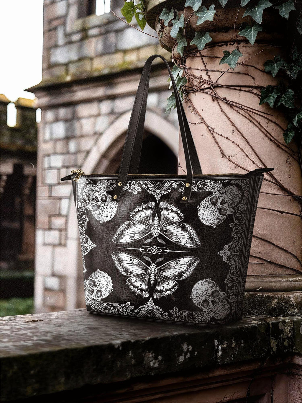 "Mothwing" Leather Tote Bag