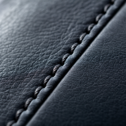 Stitched seam close-up