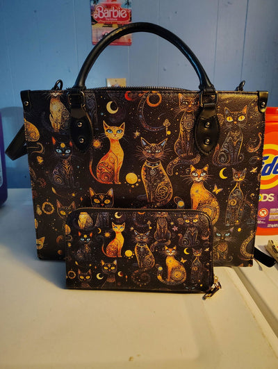 Real customer photo · Sonja's Lunacat purse